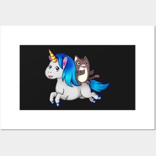 Fluff & Unicorn Posters and Art